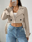 Serenity Vintage Cropped Trench