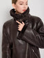 "Elena" Faux Shearling Bomber Jacket
