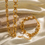 "Mira" Chunky Chain Necklace & Bracelet Set