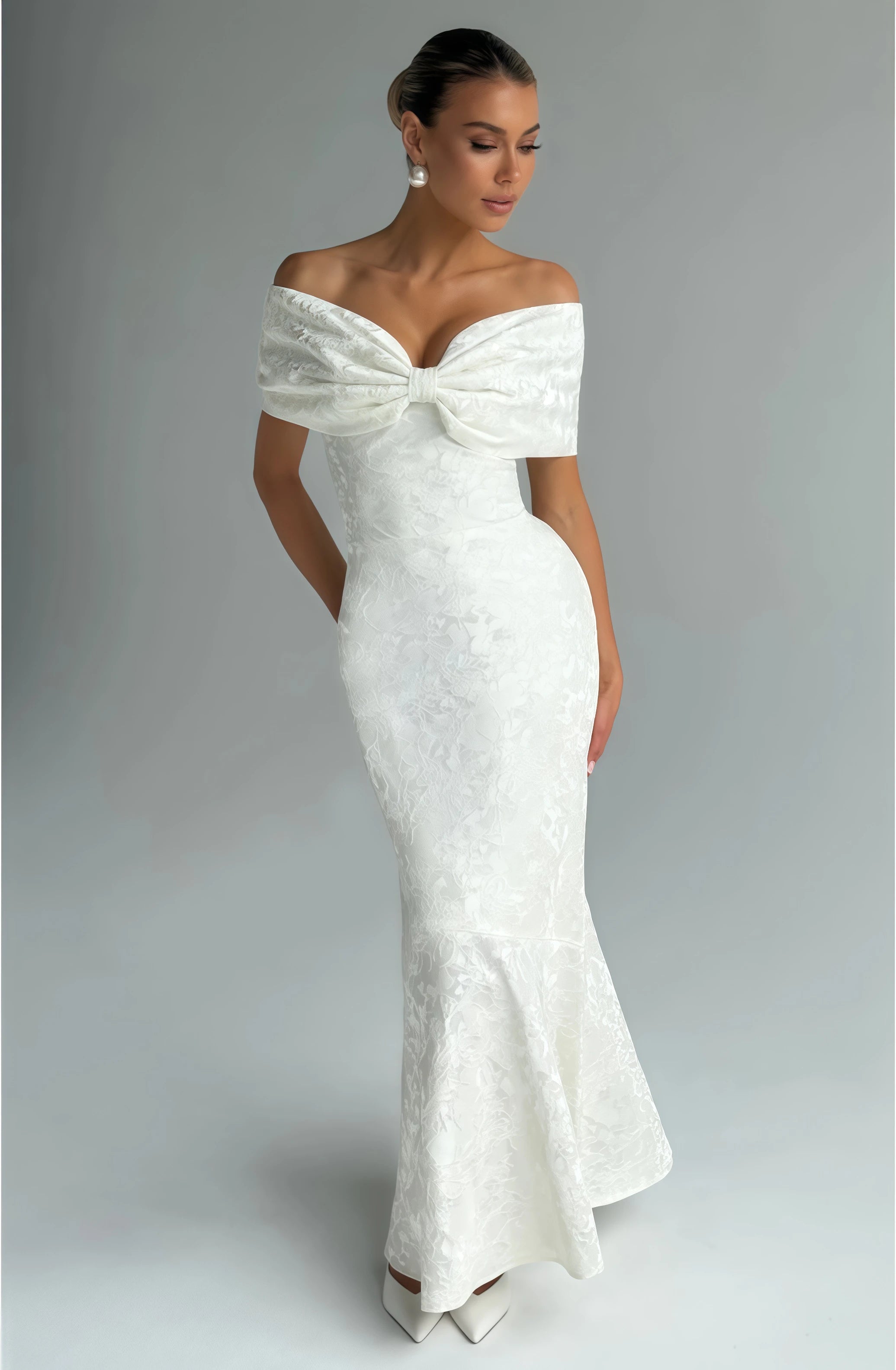 Celestia Off-Shoulder Mermaid Dress