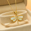 Elunaria – Dragonfly Necklace with Shimmering Accent