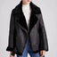 "Everly" Shearling-Lined Moto Jacket