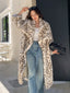 Women's Warm Luxury Leopard Faux Fur Coat