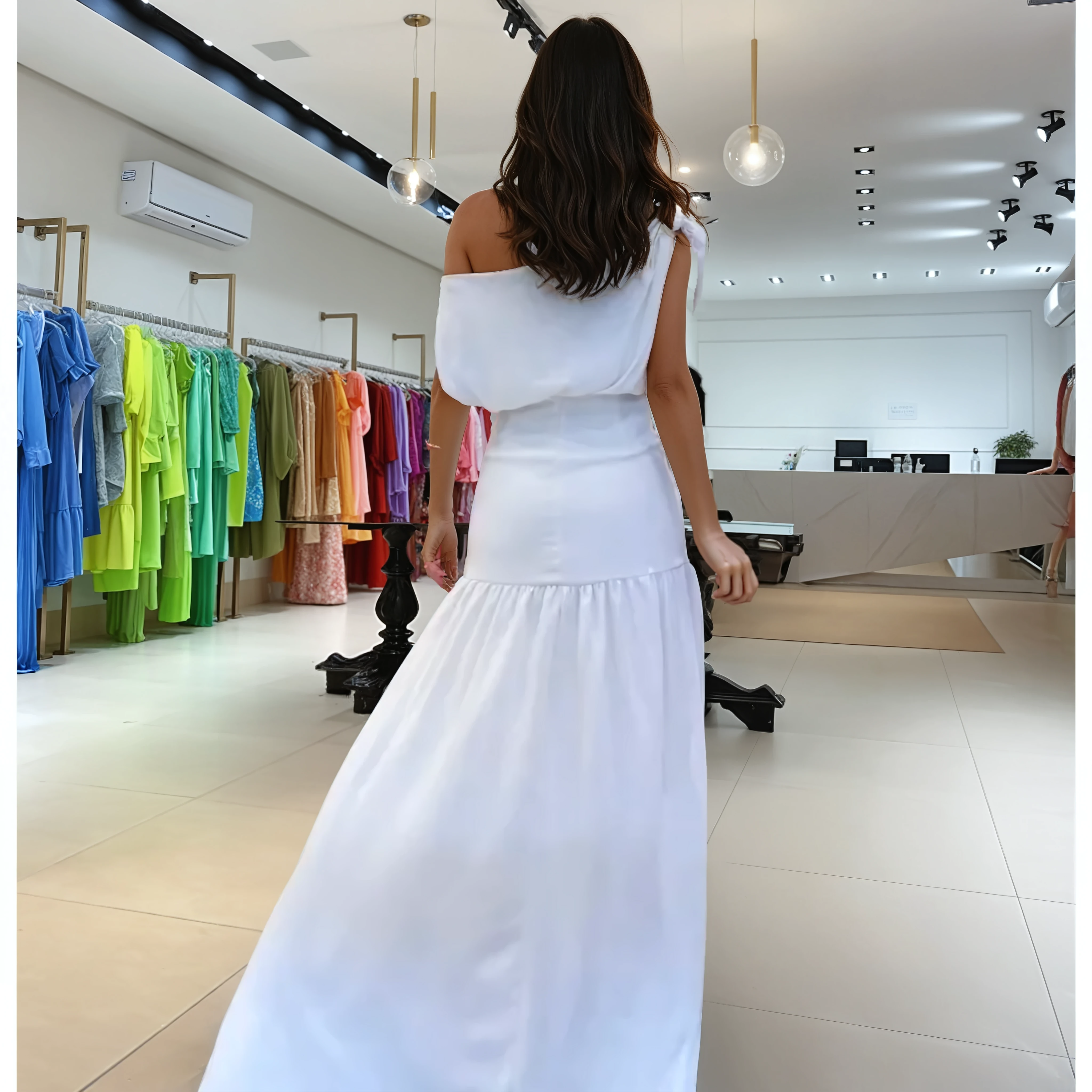 Valentina Off-Shoulder Slit Maxi Dress
