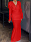 "Elise" Draped Maxi Gown
