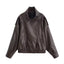 "Noah" Oversized Faux Leather Jacket