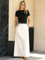 🖤 Luxe City High-Waist Maxi Skirt with Pockets