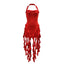 "Cirelia" Fringe Halter Maxi Dress