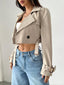 Serenity Vintage Cropped Trench