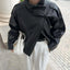 "Lennox" Asymmetrical Faux Leather Jacket