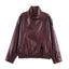 "Noah" Oversized Faux Leather Jacket