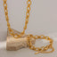 "Mira" Chunky Chain Necklace & Bracelet Set
