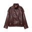 "Mira" Oversized Faux Leather Bomber