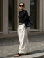 🖤 Luxe City High-Waist Maxi Skirt with Pockets