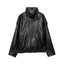"Mira" Oversized Faux Leather Bomber