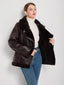 "Elena" Faux Shearling Bomber Jacket