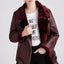 "Everly" Shearling-Lined Moto Jacket
