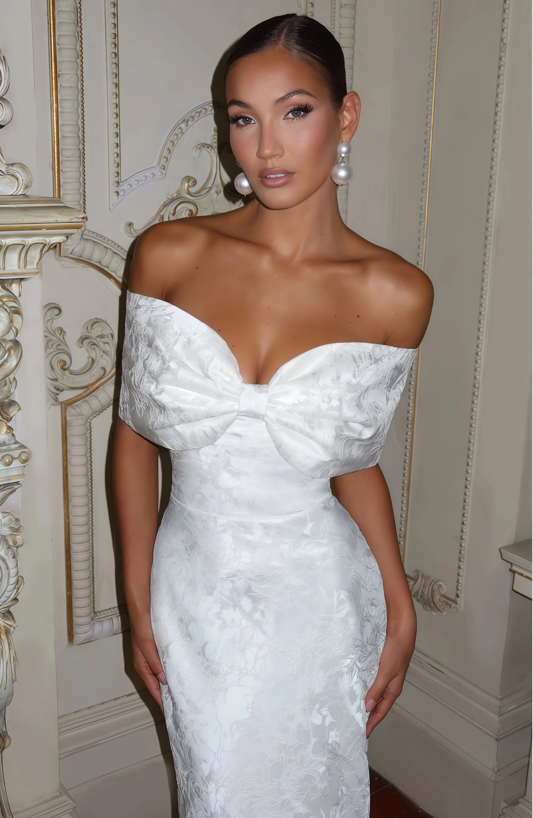 Celestia Off-Shoulder Mermaid Dress
