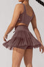 Sophia | Pirouette Skort with Built-In Shorts in Peppercorn