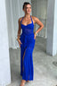 Elvorya | Espresso Mesh Maxi Dress