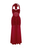 Elvorya | Espresso Mesh Maxi Dress