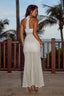 Elvorya | Espresso Mesh Maxi Dress
