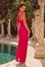 Elvorya | Espresso Mesh Maxi Dress
