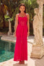 Elvorya | Espresso Mesh Maxi Dress