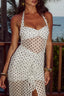 Elvorya | Espresso Mesh Maxi Dress