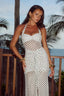 Elvorya | Espresso Mesh Maxi Dress