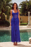 Elvorya | Espresso Mesh Maxi Dress