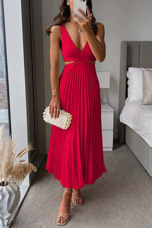 Amara V-Neck Cut Out Maxi Dress