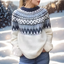 Elin – Winter Sweater with Nordic Shoulder Pattern
