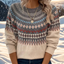 KARIN – SOFT WINTER SWEATER WITH CLASSIC SHOULDER PATTERN