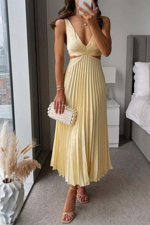 Amara V-Neck Cut Out Maxi Dress