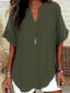 "Charlie" V-Neck Tunic Blouse