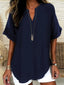 "Charlie" V-Neck Tunic Blouse