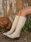 "Hazel" Suede Western Boots