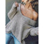 "Vivi" Slouchy Off-Shoulder Knit Sweater
