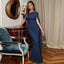 "Serena" Ruched Evening Gown