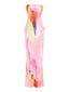 "Solene" Watercolor Maxi Dress