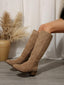 "Hazel" Suede Western Boots