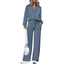 Kaia | Chic Half-Zip Sweatsuit with Wide-Leg Pants & Pockets