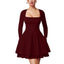 "Amara" Square Neck Mini Dress