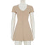 "Noa" Button-Front Knit Mini
