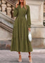 Nivoura | Long Sleeve Maxi Dress with Pockets