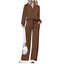 Kaia | Chic Half-Zip Sweatsuit with Wide-Leg Pants & Pockets
