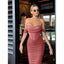 "Anabelle" Sculpted Off-Shoulder Midi