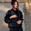 "Noa" Oversized Faux Leather Bomber