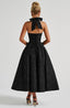 Effie | Plunge Halter Midi Dress